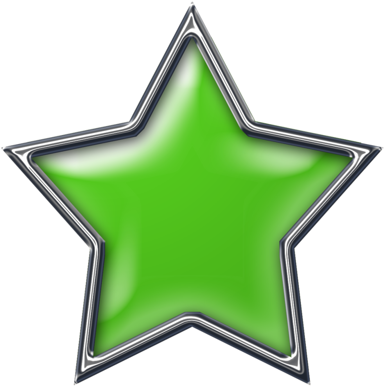 Stars ‿✿⁀°••○ - Звездочка Зеленая Пнг Clipart (800x800), Png Download