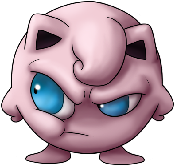 Angry Jigglypuff Transparent Clipart Free Download - Cartoon - Png Download (600x600), Png Download