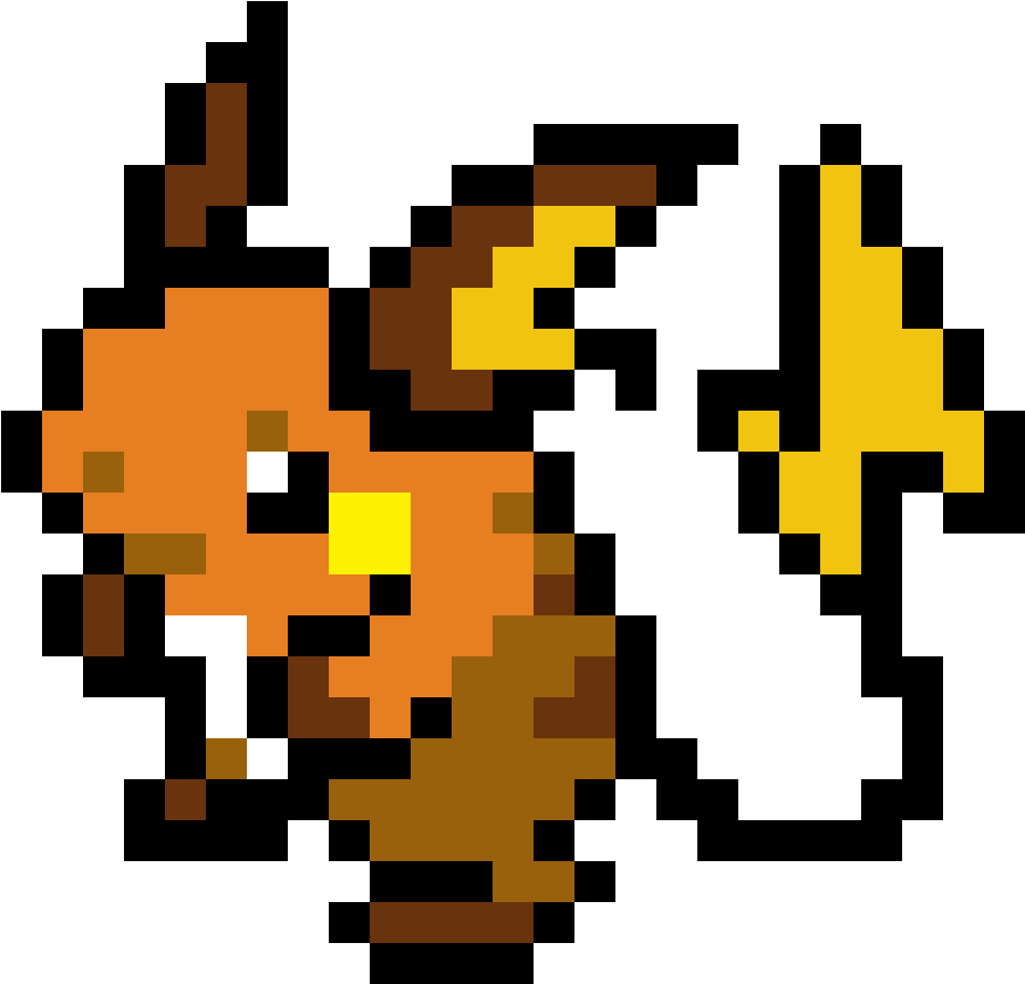 Download Raichu Pixel Art Pokemon Raichu Clipart Png Download Pikpng 5510