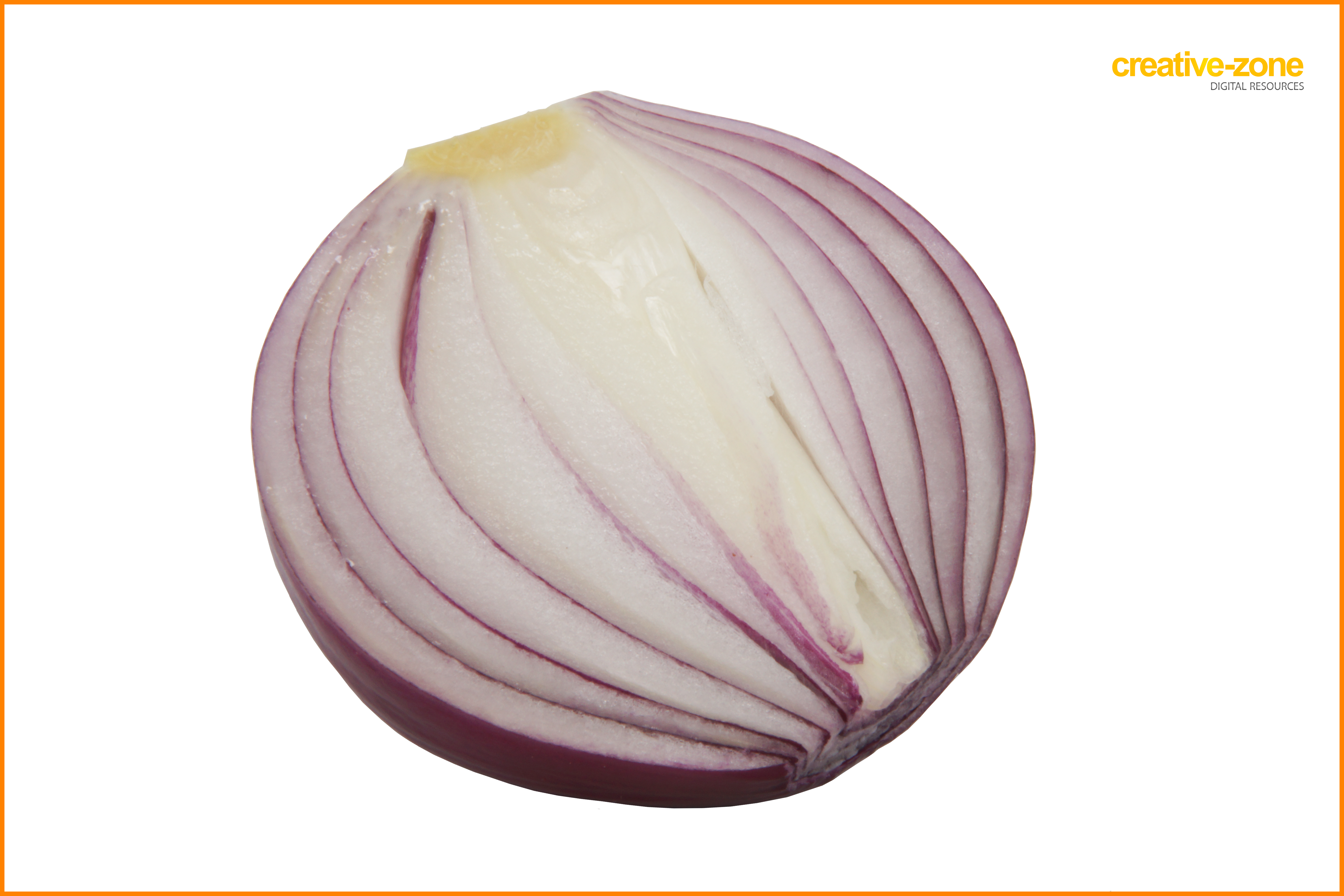 Red Onion Sliced Transparent - Red Onion Clipart (6030x4020), Png Download