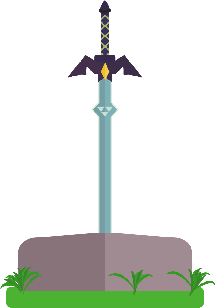 The Legend Of Zelda - Master Sword Clipart - Png Download - Large Size 