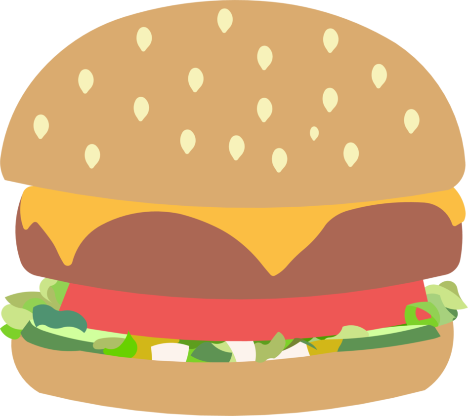 Vector Hamburger Transparent - Burger Png Clipart - Large Size Png ...