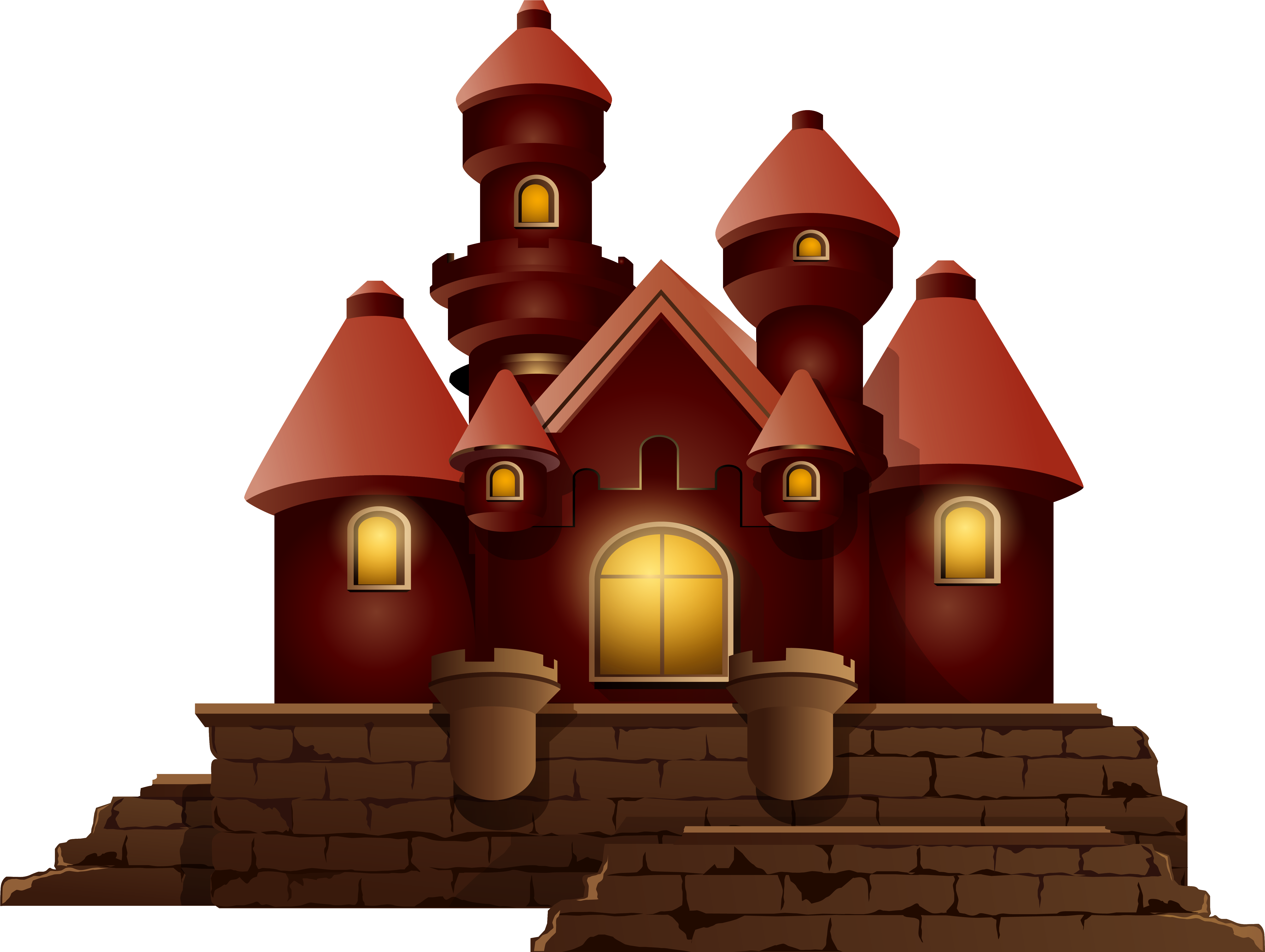Small image png. Замок мультяшный. Сказочный красный домик. Крепость мультяшная. Красный сказочный замок.