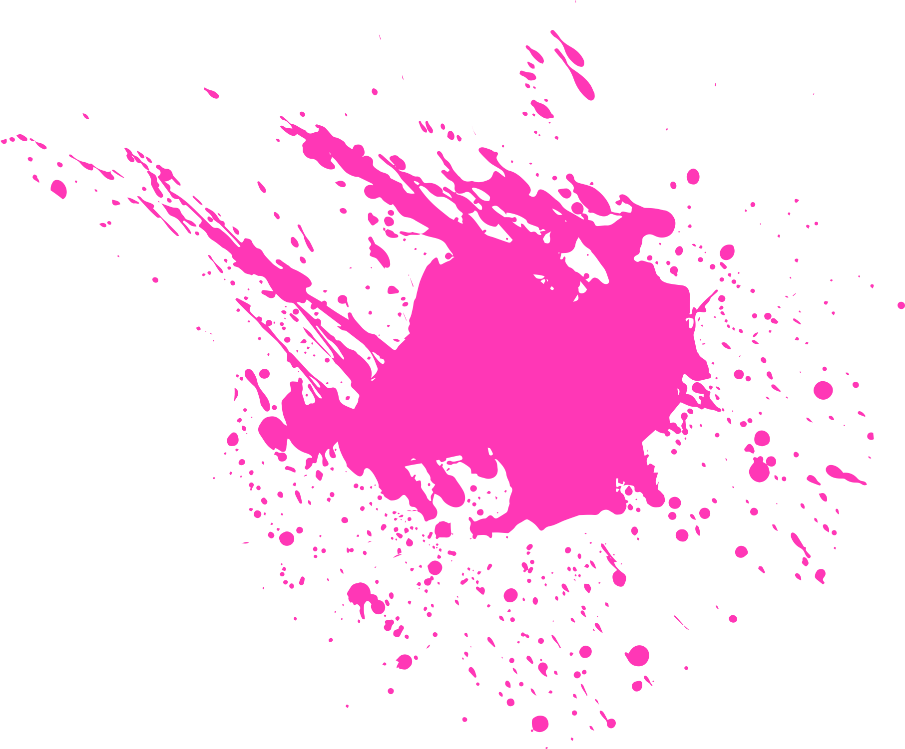 Ink Splash Euclidean - Pink Blood Transparent Clipart (1851x1540), Png Download