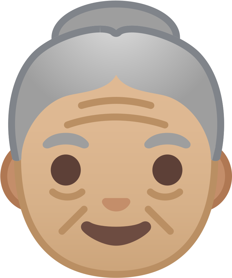 Download Svg Download Png Old Woman Emoji Clipart Large Size Png