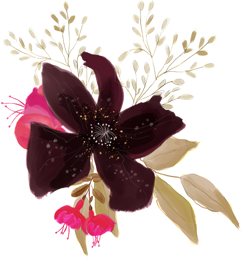 Download Brown Black Flower Transparent Decorative - Illustration