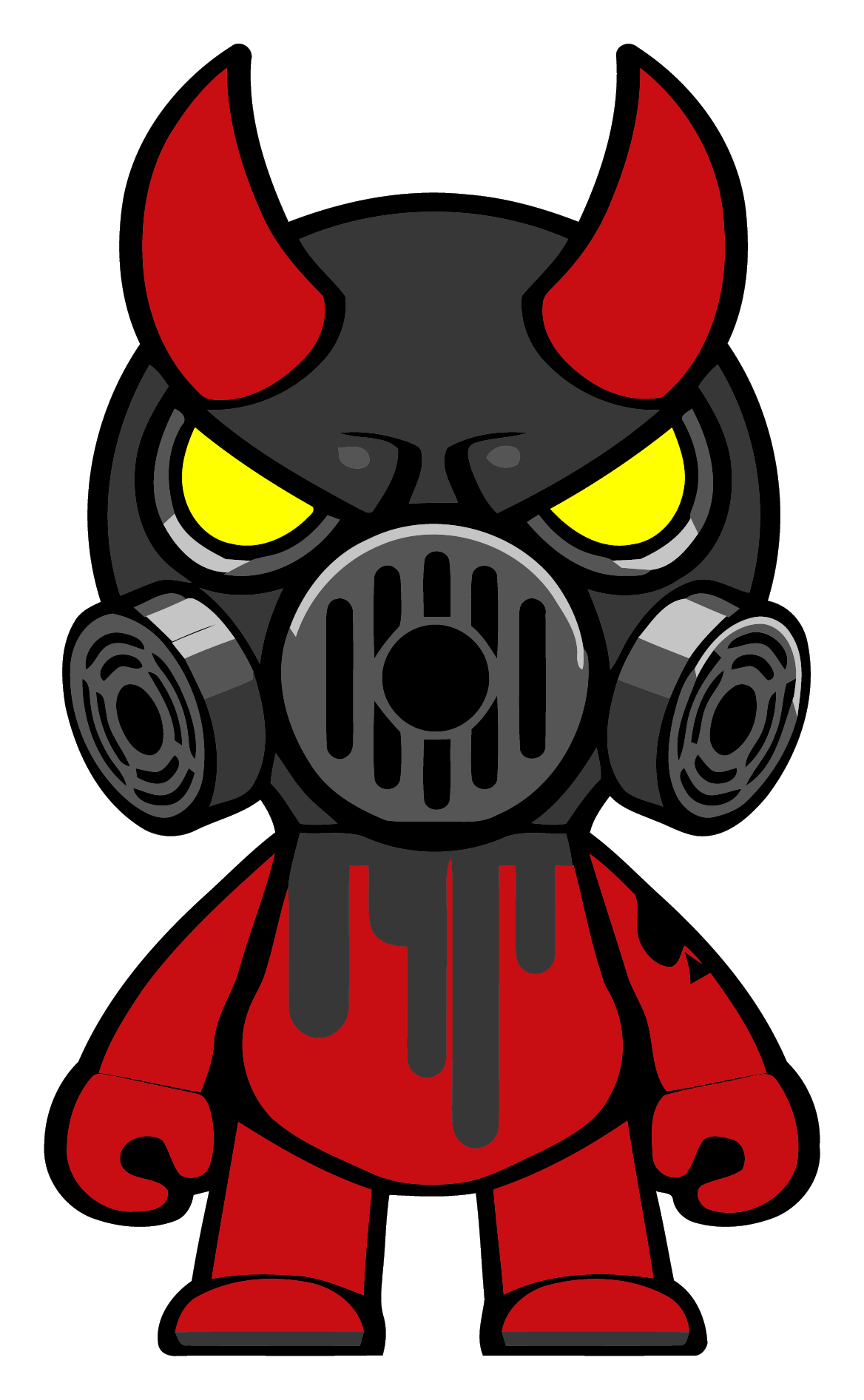 Download Download Gas Mask Oni Black Mask Clipart Png Transparent Png Png Download - PikPng