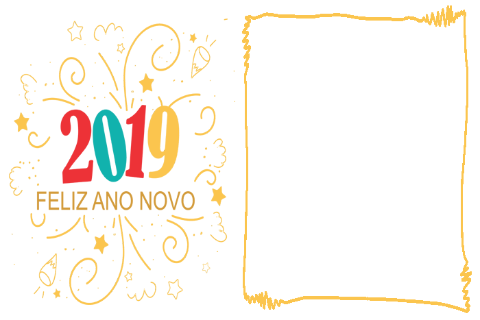 2019 Feliz Ano Novo Graphic Design Clipart Large Size Png Image Pikpng