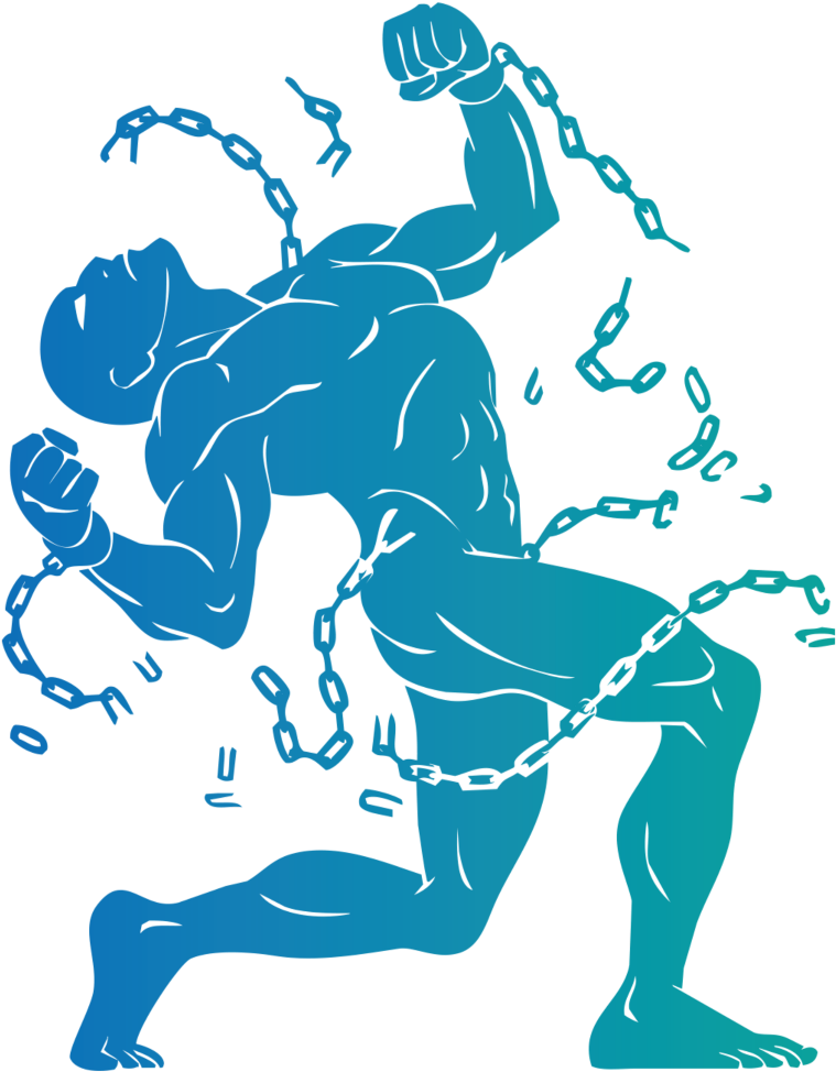 mq #blue #man #chains #chain #slave - Breaking Free Of Shackles Clipart -  Large Size Png Image - PikPng