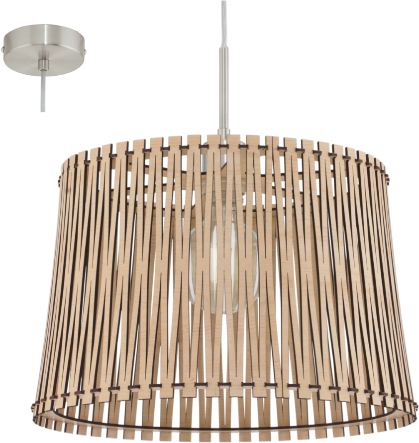 Lampara Colgante En Madera Natural - Lampy Drewniane Leroy Merlin Clipart (1000x1000), Png Download