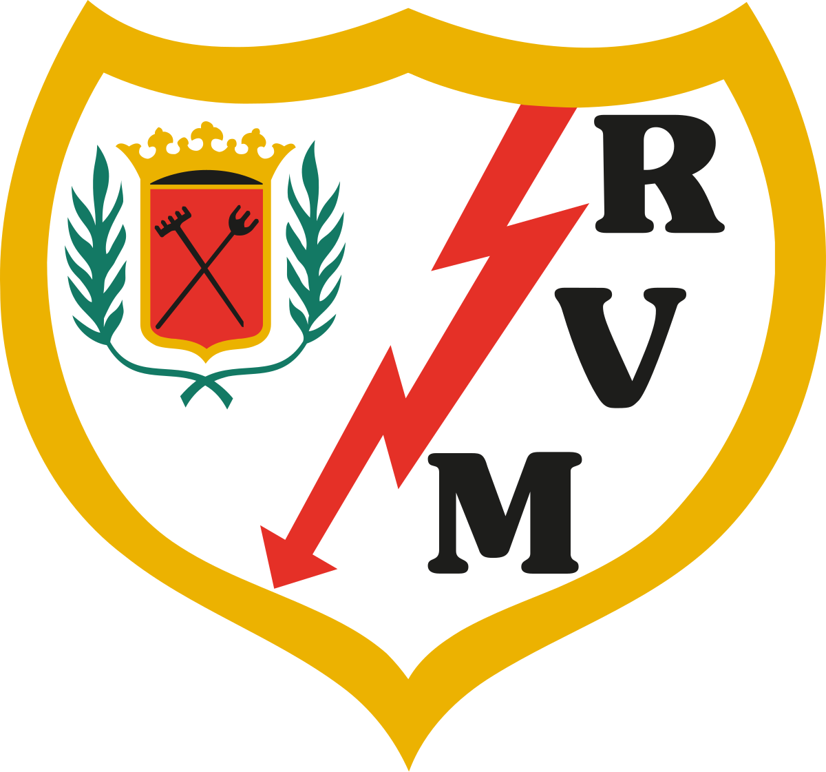 Rayo Vallecano Logo Png Clipart (1200x1121), Png Download