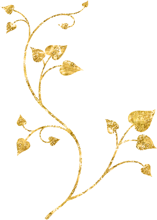 Download Ftestickers Fteglitter Golden Gold Leaves Branch - Gold Leaf