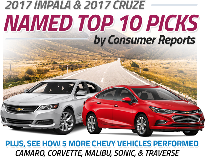 Chevy Consumer Reports Name Impala & Cruze In Top 10 - Chevrolet Volt ...