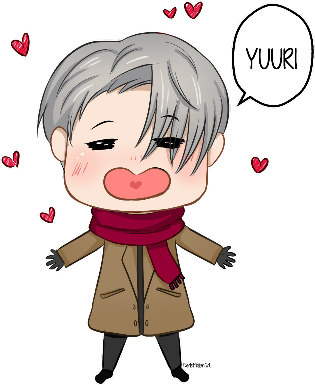 Chibi Victor - Yuri On Ice Png Chibis Clipart - Large Size Png Image ...