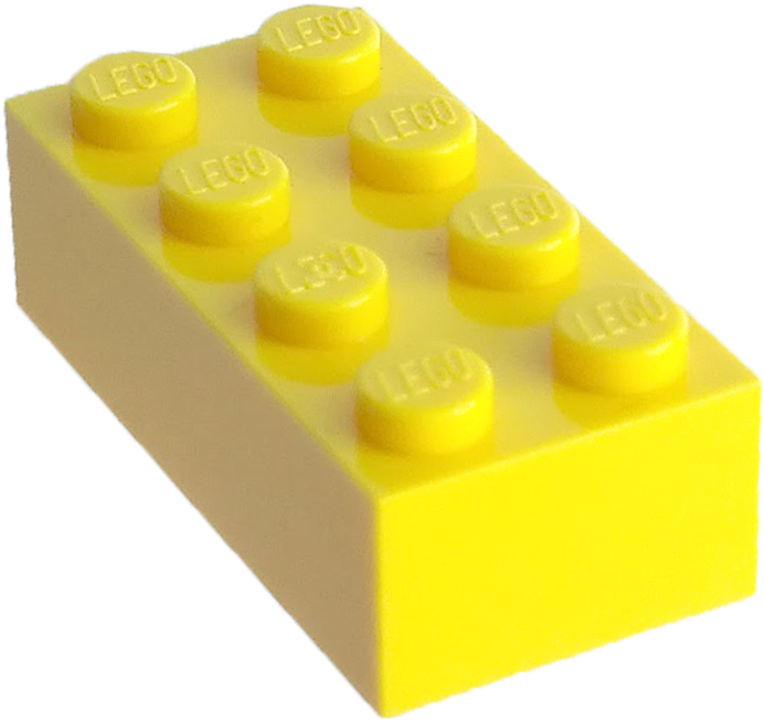 Download Lego Brick Transparent Background - Yellow Lego Brick ...