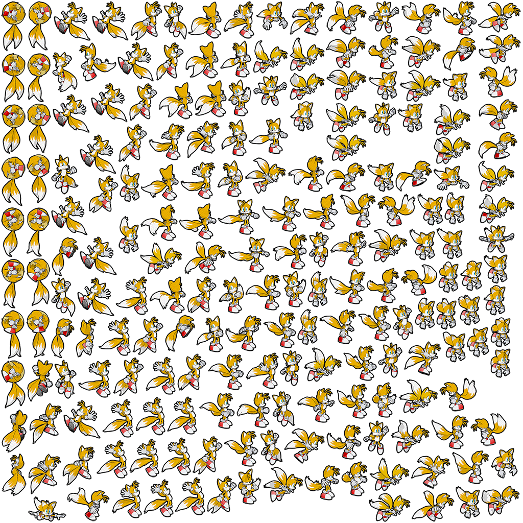 Tails Sprite Sheet Png Images And Photos Finder