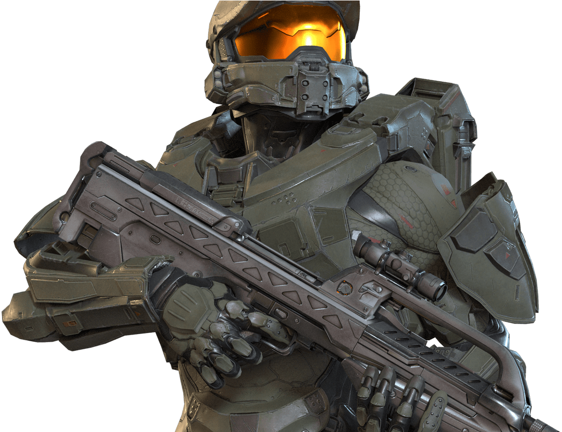 John 117, The Master Chief [render] - Shoot Rifle Clipart - Large Size ...