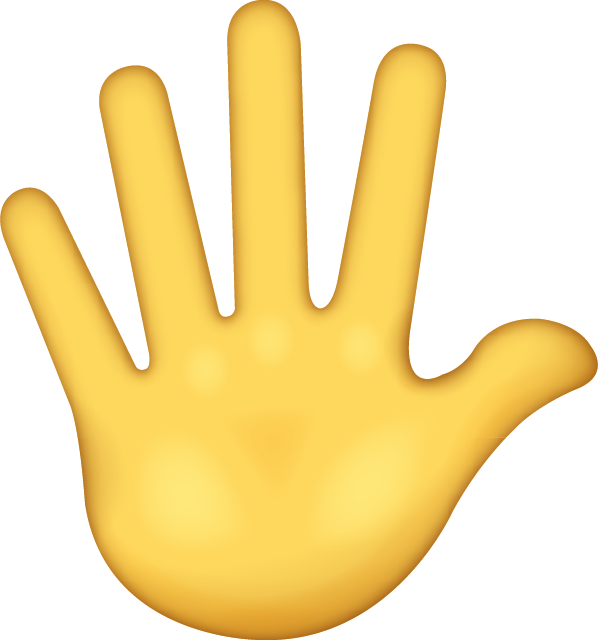 598 X 640 8 High Five Emoji Png Clipart Large Size Png Image PikPng