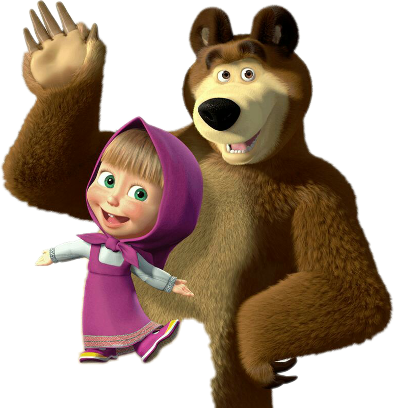 #dibujos Animados - Masha And The Bear Png Clipart - Large Size Png ...