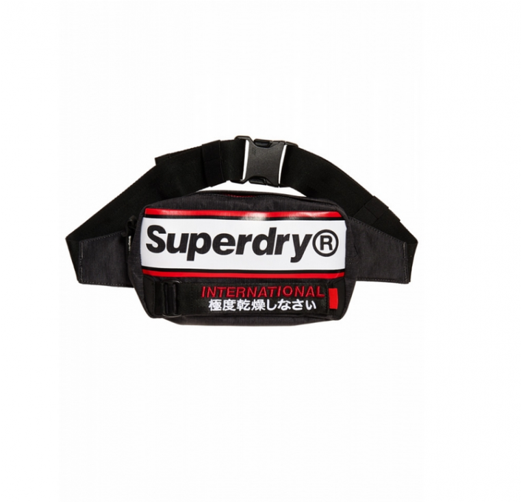 Superdry Multi International Bum Bag-black - Label Clipart (760x1013), Png Download