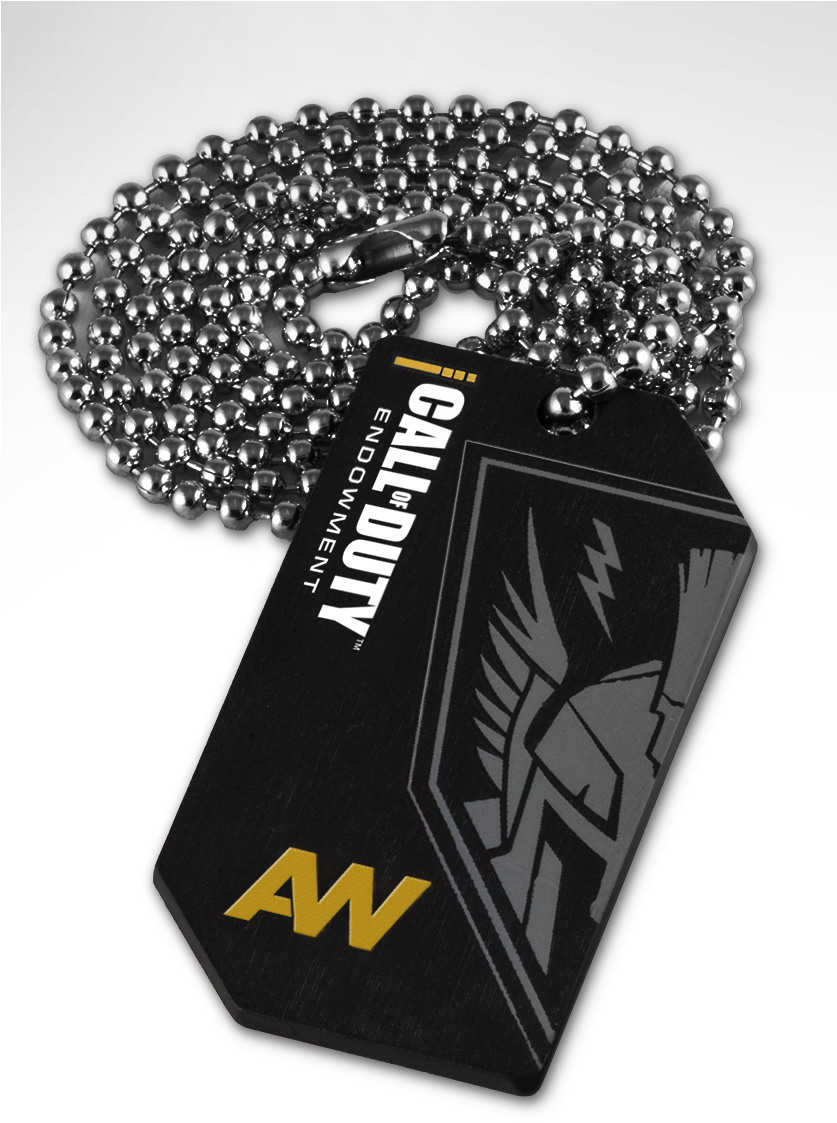 Cod Aw Dogtag With Chain - Call Of Duty Black Ops Clipart (836x1170), Png Download