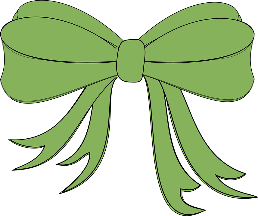 Green Christmas Bow Clipart Png Download Large Size Png Image Pikpng