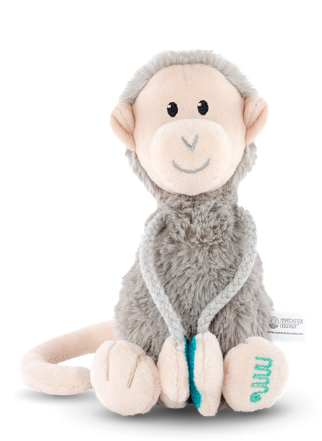 Plush Monkey With Velcro Arms - Matchstick Monkey Clipart - Large Size ...