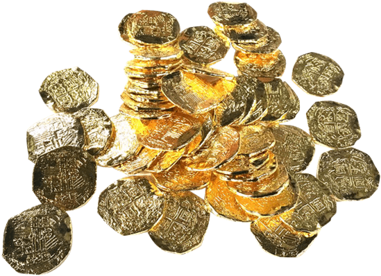 Pirate Transparent Gold Coins Clipart - Large Size Png Image - PikPng