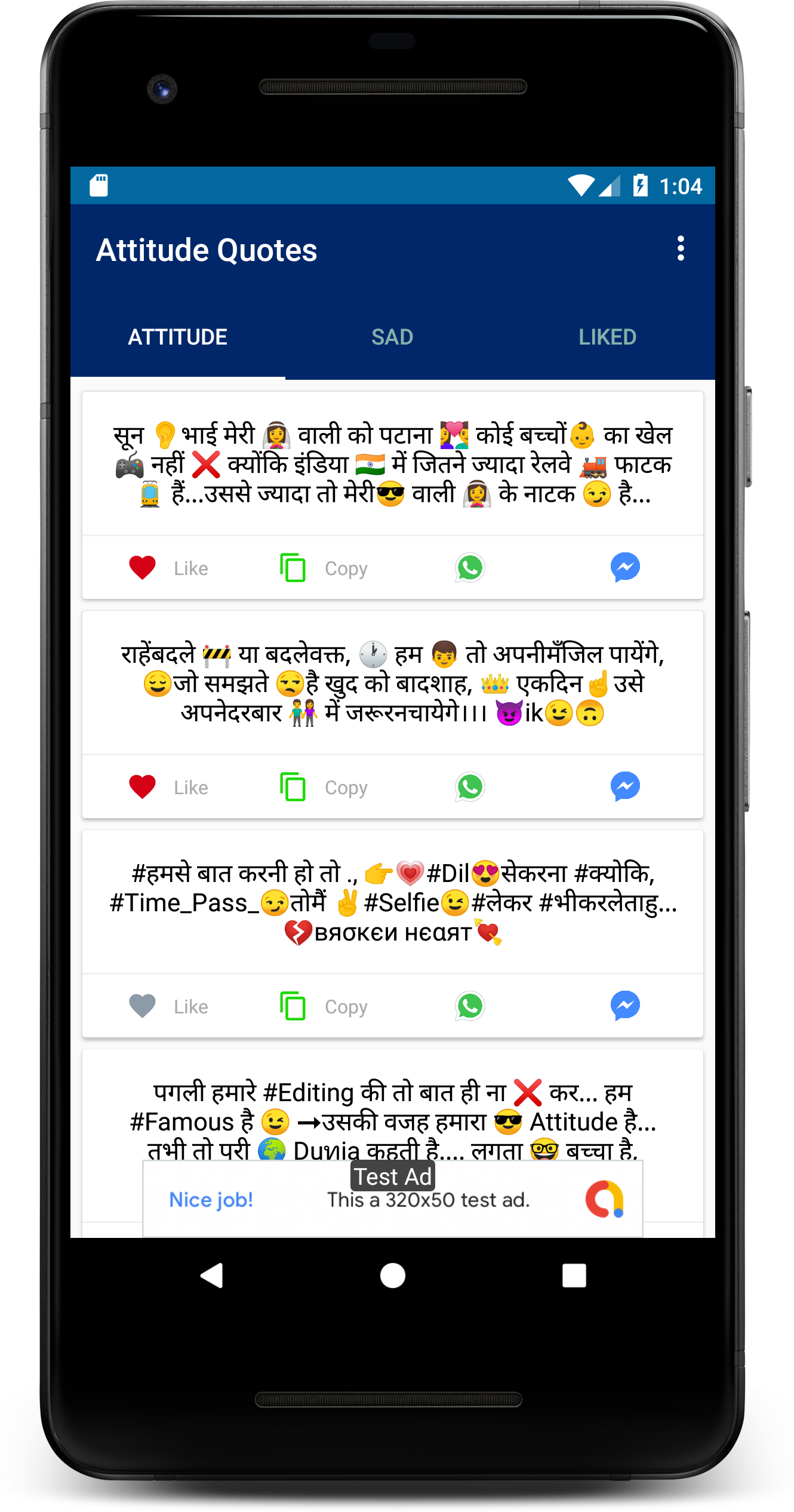 Status Quotes For Whatsapp And Fb Android Application Package Clipart 