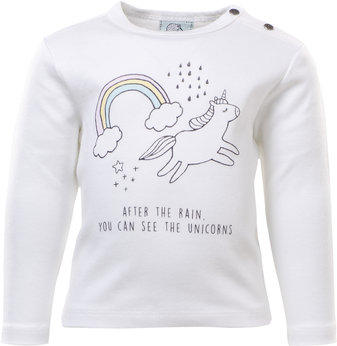 Ls Baby Unicorn T Shirt Long Sleeved T Shirt Clipart Large Size Png