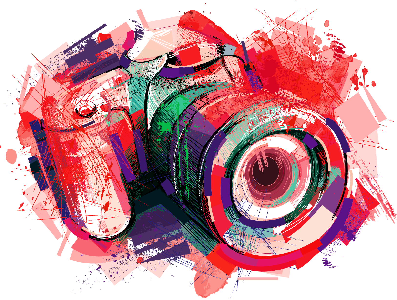 Download Camera Photography Watercolor Painting - Watercolor Camera Art Png Clipart - Large Size Png ...