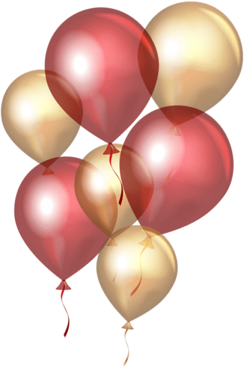 Download Free Png Transparent Red Gold Balloons Png Png Images