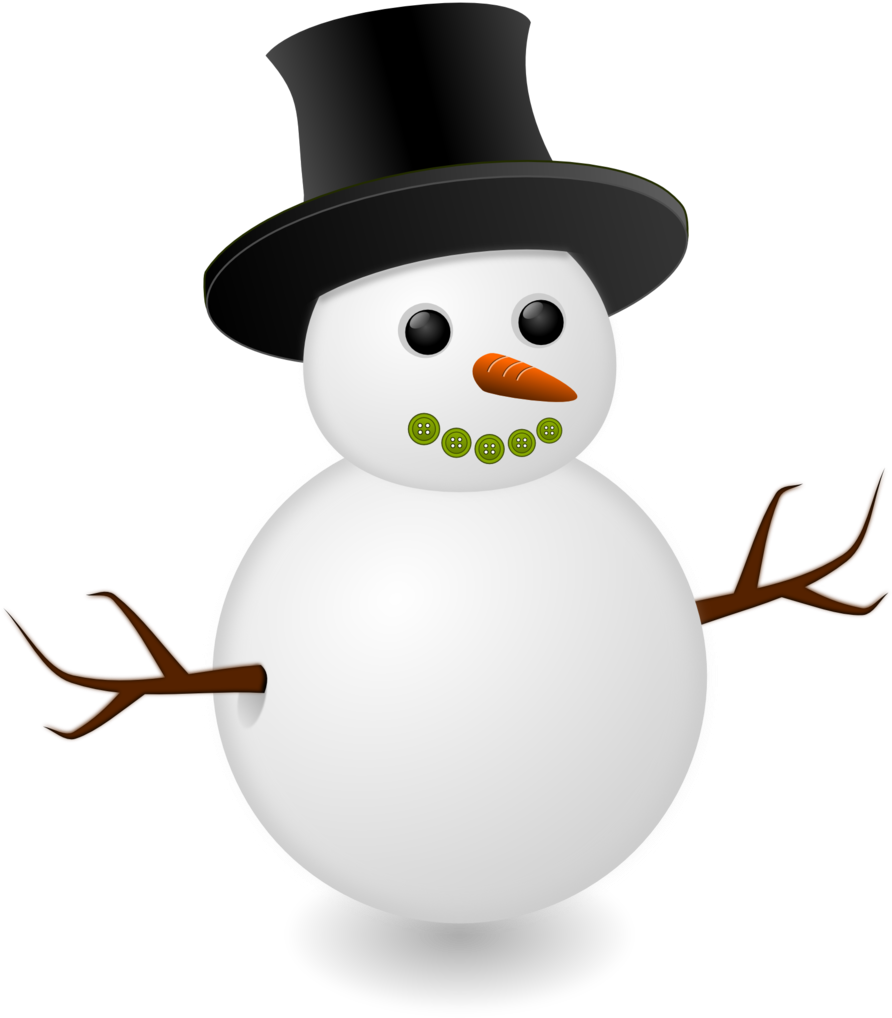 Snowman Button Mouth - Snowman Png Clipart - Large Size Png Image - PikPng