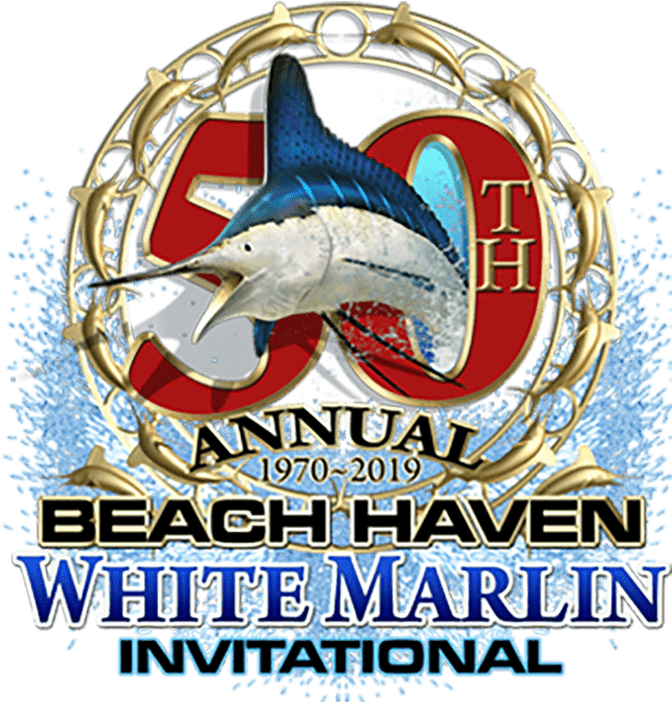 Beach Haven White Marlin Tournament Poster Clipart Large Size Png