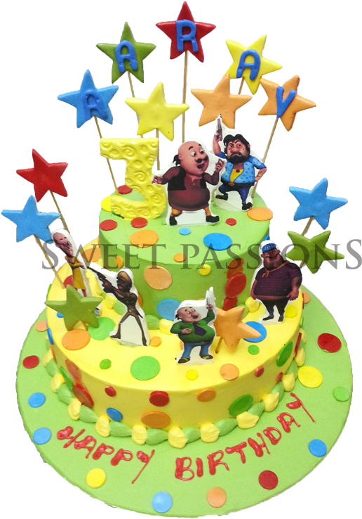 Motu Patlu cake - Decorated Cake by Homebaker - CakesDecor