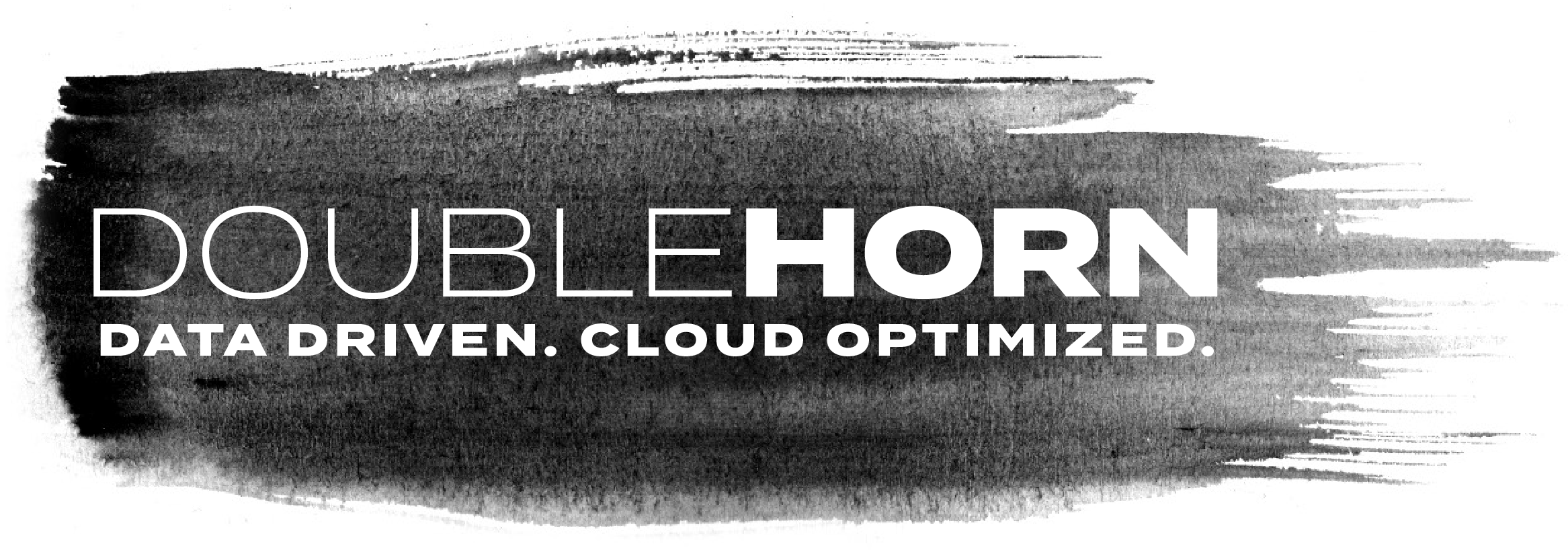 Data Driven Cloud Optimized - Monochrome Clipart (2803x1121), Png Download