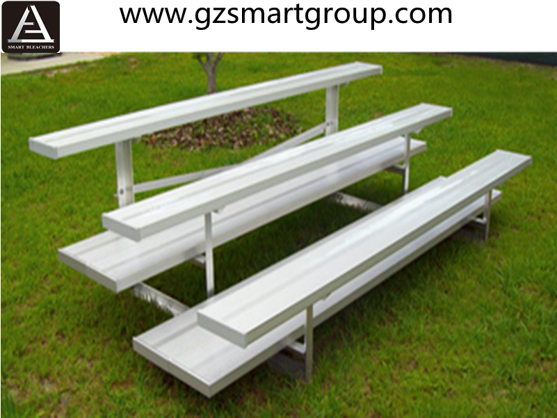 Sm Bl 03 Small Portable Bleachers 3 Rows Movable Aluminium Outdoor Bench Clipart Large Size Png Image Pikpng