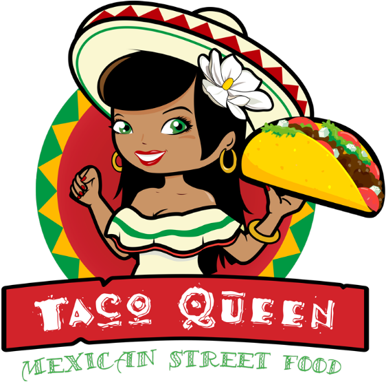 Taco Queen Ⓒ - Mexican Lady Eating Tacos Clipart - Large Size Png Image ...