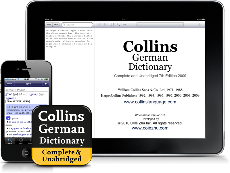 Collins German English Dictionary For Iphone And Ipad - Collins English ...