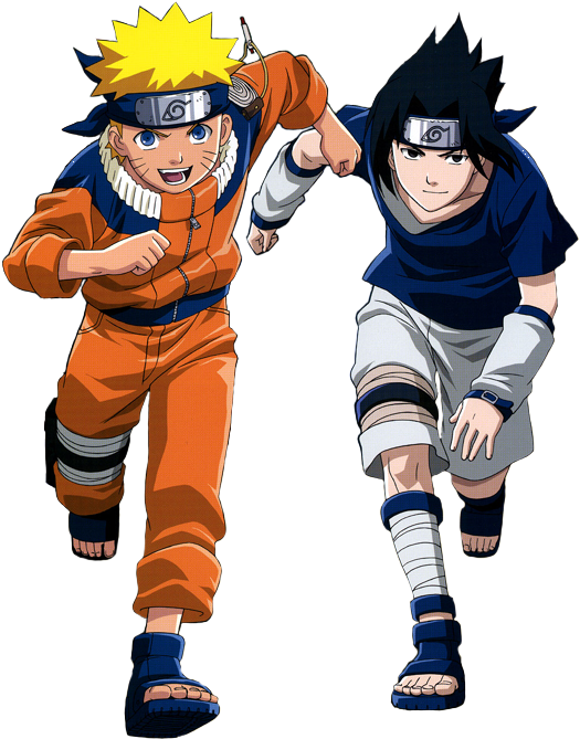 Naruto And Sasuke 4 - Sasuke And Naruto Transparent Clipart - Large ...