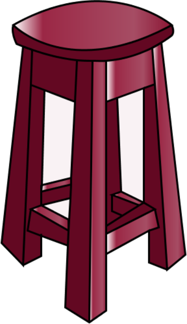 Wooden Bar Chair - Stool Clipart - Png Download - Large Size Png Image ...