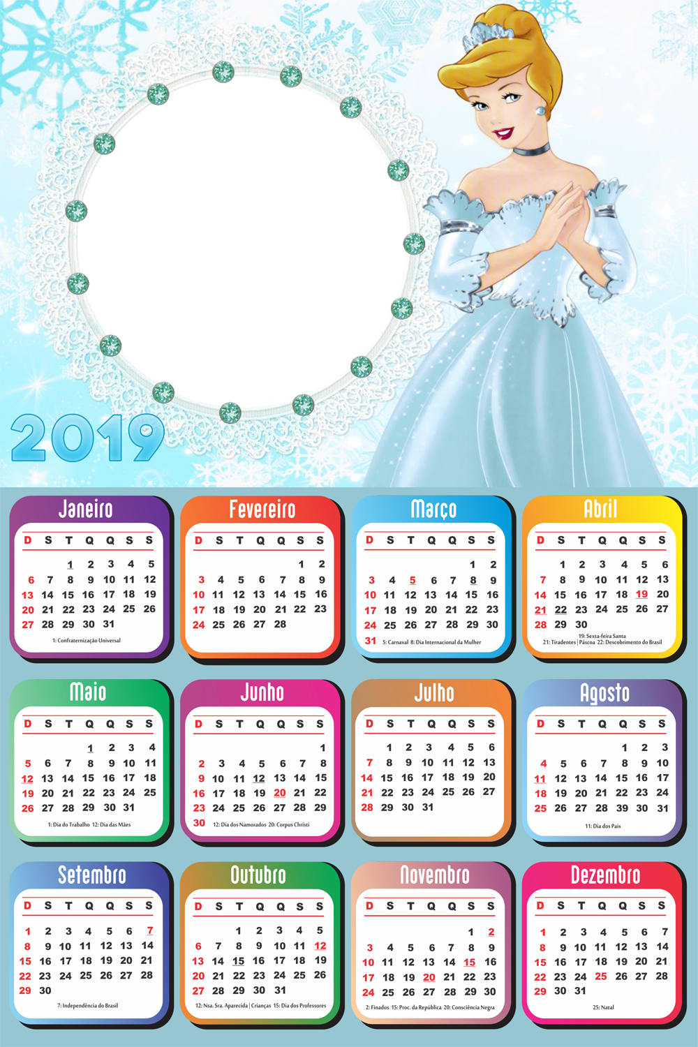 Calendario 2019 Cinderela Calendario 2019 Pj Masks Clipart Large Size Png Image Pikpng
