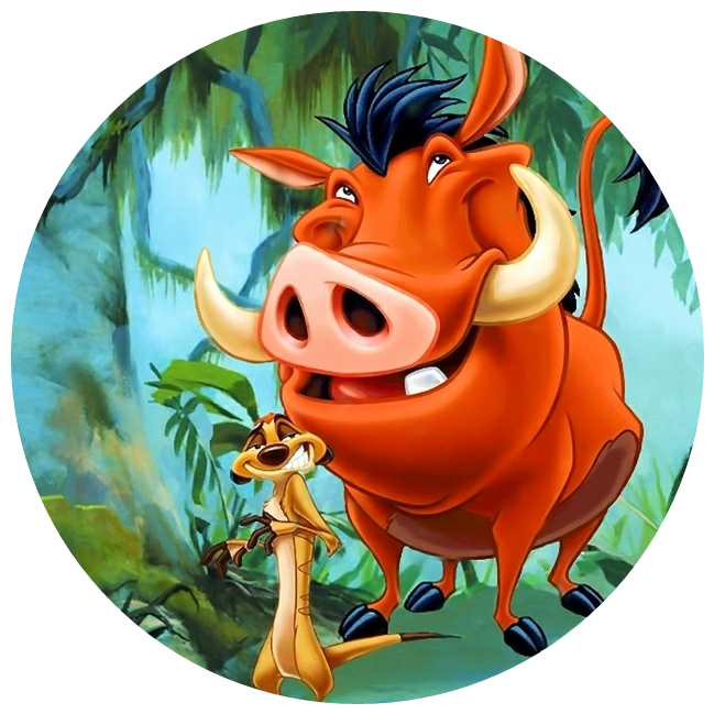 #timbao E Pumba - Pumba And Timon As People Clipart - Large Size Png ...