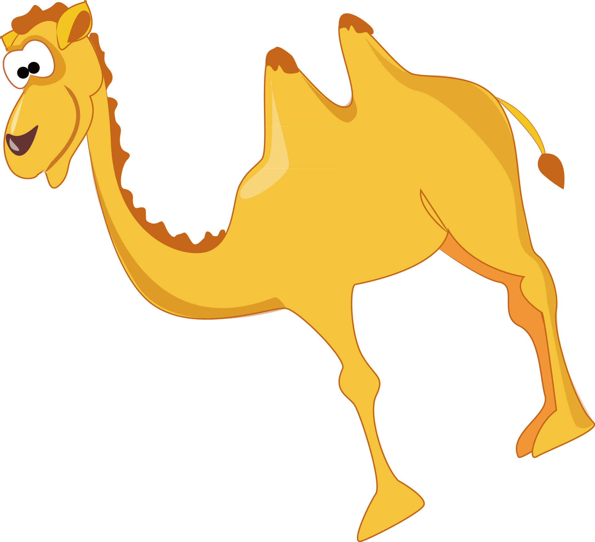Dromedary Yellow Clip Art Animals Png Download Large Size Png