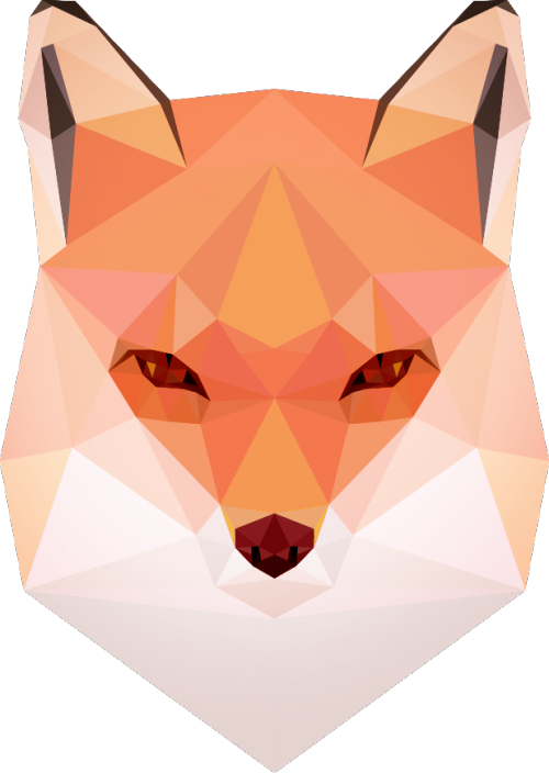 Cool Low Poly Fox Artwork Low Poly Fox Png Clipart Large Size Png Image Pikpng