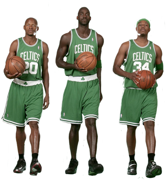 Boston Celtics Big 3 - Celtics Big 3 Png Clipart (556x600), Png Download