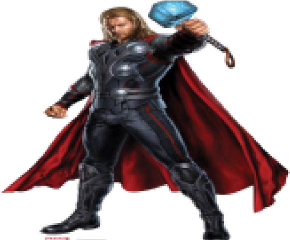 Avengers - Thor Peel & Stick Giant Wall Decal Clipart - Large Size Png ...