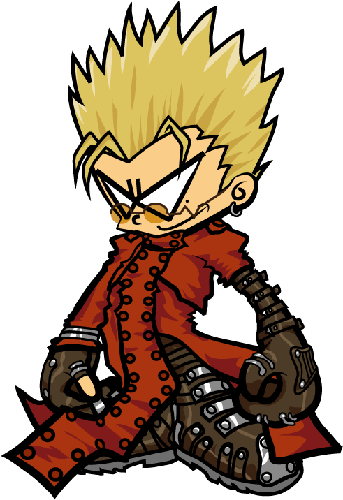 Vash The Stampede From Trigun - Trigun Vash Transparency Clipart (592x840), Png Download