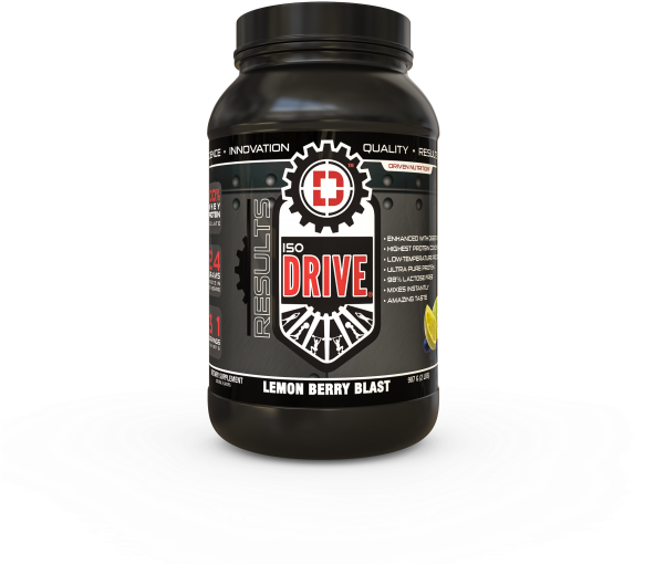 Isodrive Lemon Berry - Driven Nutrition Whey Protein Clipart - Large ...