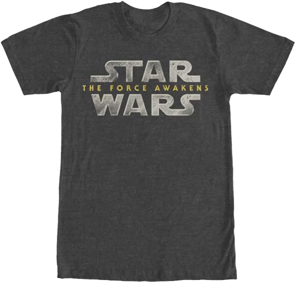 Star Wars The Force Awakens Logo T-shirt - Active Shirt Clipart - Large ...